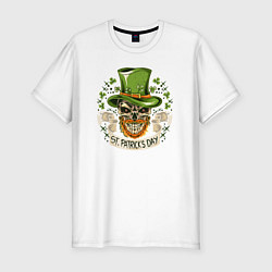 Футболка slim-fit St Patrick day, цвет: белый