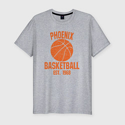 Футболка slim-fit Phoenix basketball 1968, цвет: меланж