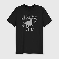 Футболка slim-fit Screaming deer, цвет: черный