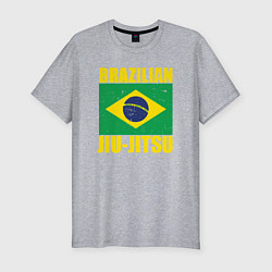 Футболка slim-fit Brazilian jiu-jitsu, цвет: меланж