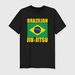 Футболка slim-fit Brazilian jiu-jitsu, цвет: черный