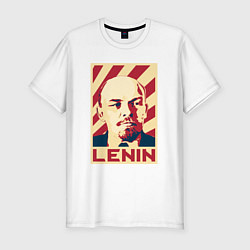 Футболка slim-fit Vladimir Lenin, цвет: белый