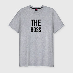 Футболка slim-fit The boss - Couple, цвет: меланж