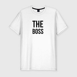 Футболка slim-fit The boss - Couple, цвет: белый