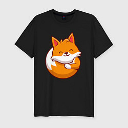 Футболка slim-fit Orange fox, цвет: черный