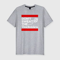 Футболка slim-fit Dont sweat the Technics, цвет: меланж