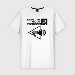 Футболка slim-fit Depeche Mode stripped, цвет: белый