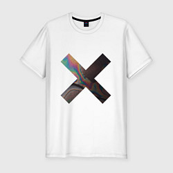 Футболка slim-fit Крестик, цвет: белый