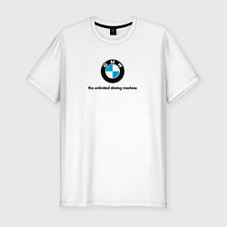 Футболка slim-fit BMW the unlimited driving machine, цвет: белый