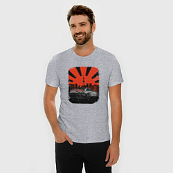 Футболка slim-fit JDM эстетика, цвет: меланж — фото 2