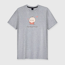 Футболка slim-fit Chippi Twins унисекс, цвет: меланж