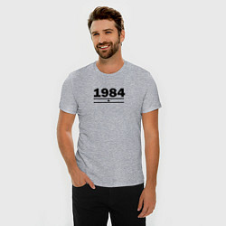 Футболка slim-fit 1984 со звездой, цвет: меланж — фото 2