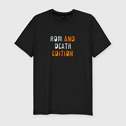 Футболка slim-fit Rom and death edition, цвет: черный