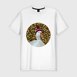 Футболка slim-fit Гугусик, цвет: белый