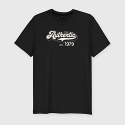 Футболка slim-fit Authentic 1979, цвет: черный