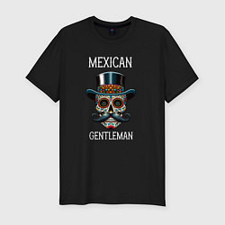 Мужская slim-футболка Мексиканский джентльмен