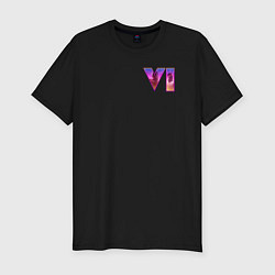 Футболка slim-fit GTA VI - logo, цвет: черный