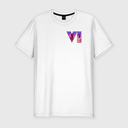 Футболка slim-fit GTA VI - logo, цвет: белый
