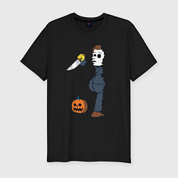 Футболка slim-fit Halloween killer, цвет: черный