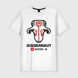 Футболка slim-fit Juggernaut Dota 2, цвет: белый