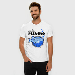 Футболка slim-fit Exotic Fishing, цвет: белый — фото 2