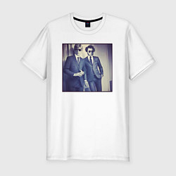 Футболка slim-fit Поэты, цвет: белый