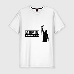 Футболка slim-fit Armin addicted, цвет: белый