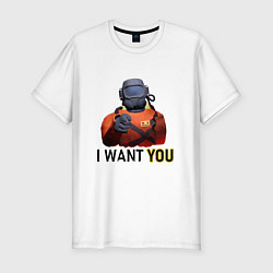 Футболка slim-fit Lethal Company: I want you, цвет: белый