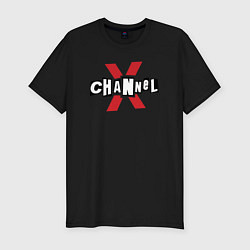 Футболка slim-fit Channel X из GTA V, цвет: черный