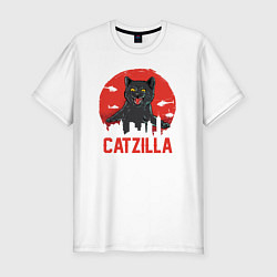 Футболка slim-fit Catzilla, цвет: белый