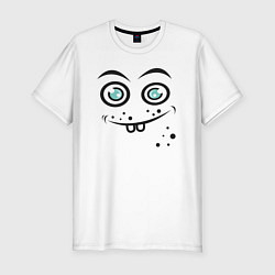 Футболка slim-fit Funny emoji, цвет: белый