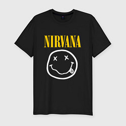 Футболка slim-fit Nirvana original, цвет: черный