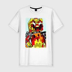 Футболка slim-fit Desondra2024 In Minecraft, цвет: белый