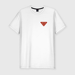 Футболка slim-fit Я не в прада но мне везде рады, цвет: белый