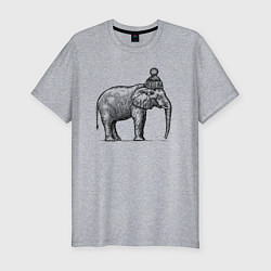Футболка slim-fit Слону холодно, цвет: меланж