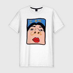 Футболка slim-fit I am cool, цвет: белый