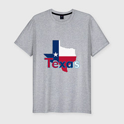 Футболка slim-fit Texas, цвет: меланж