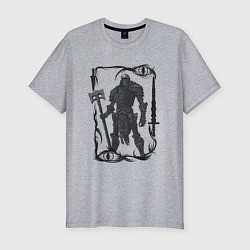 Футболка slim-fit Skeleton warrior, цвет: меланж