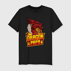 Футболка slim-fit Dragon papa, цвет: черный