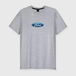 Футболка slim-fit FORD авто спорт лого, цвет: меланж