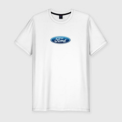 Футболка slim-fit FORD авто спорт лого, цвет: белый
