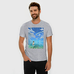 Футболка slim-fit Тихиро Огино Хаку, цвет: меланж — фото 2