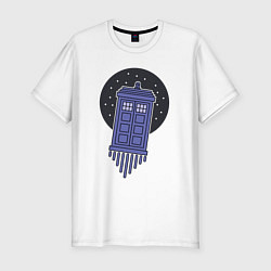 Футболка slim-fit Tardis fly, цвет: белый
