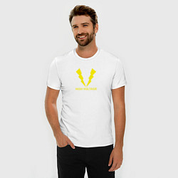 Футболка slim-fit Hihg Voltage!, цвет: белый — фото 2