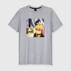 Футболка slim-fit Девушка Гидо - Ведьма и чудовище, цвет: меланж