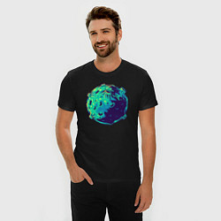 Футболка slim-fit Blue moon, цвет: черный — фото 2