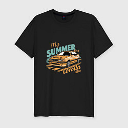 Футболка slim-fit My Summer Car Toyota Corolla, цвет: черный