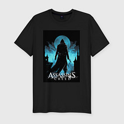 Футболка slim-fit Assassins creed темная ночь, цвет: черный