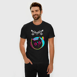 Футболка slim-fit Mayhem rock star cat, цвет: черный — фото 2