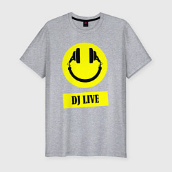 Футболка slim-fit Dj live, цвет: меланж